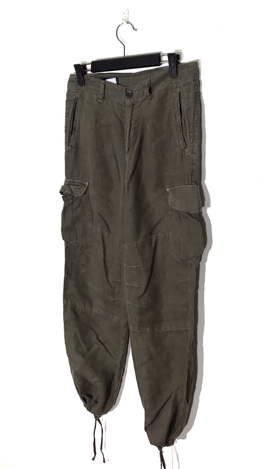 Japanese Brand - Made In Japan Spick And Span Parachute Cargo Linen Pants - 4