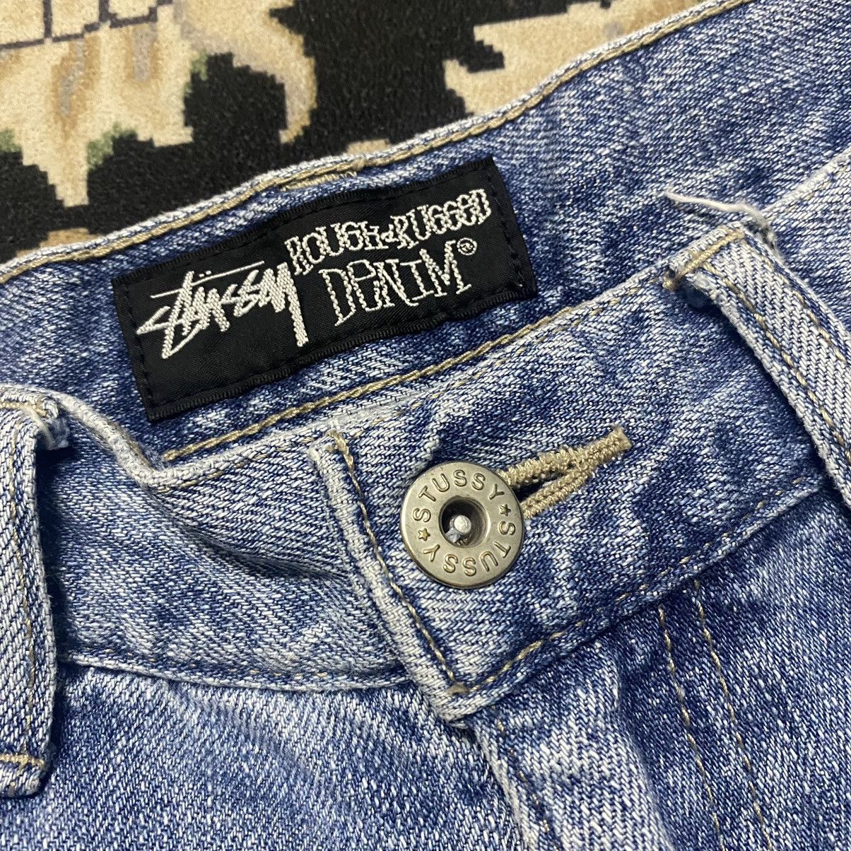 Stüssy vintage Stussy Distressed Painter Logo Jeans | tamadakat0 |  REVERSIBLE