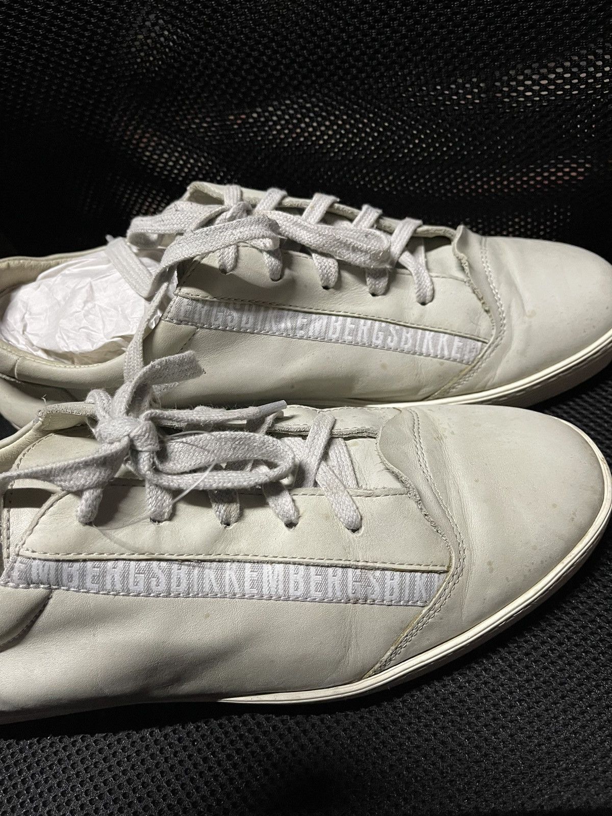 Vtg Dirk BIKKEMBERGS Leather Low Top Shoe - 3