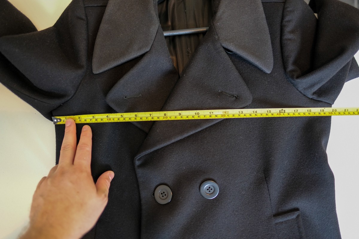 Wool Military Coat (Size M) - 3
