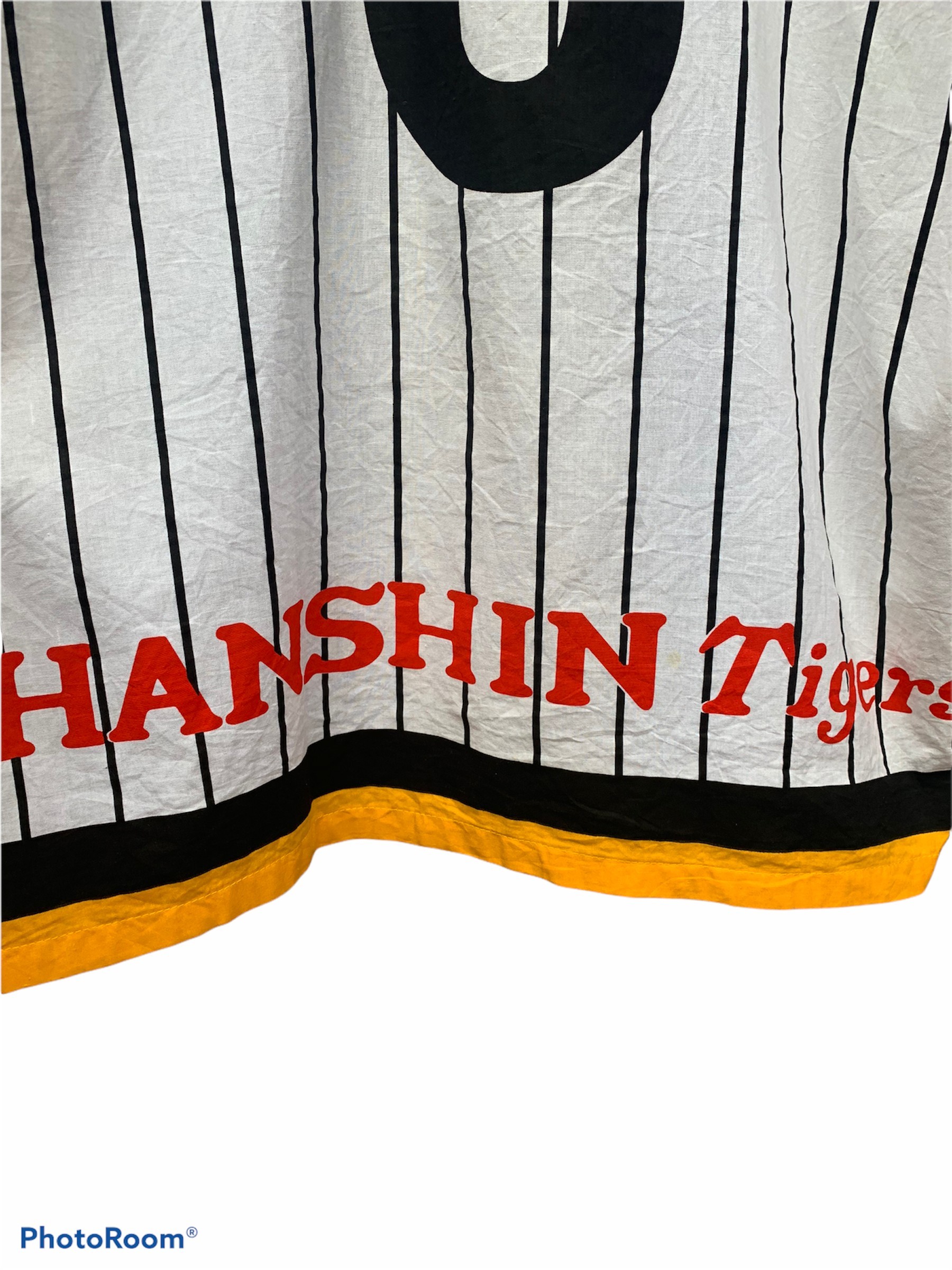 Sportswear - Vintage Hanshin Tigers Kanemoto 6 Japan Baseball Team Hanten - 3