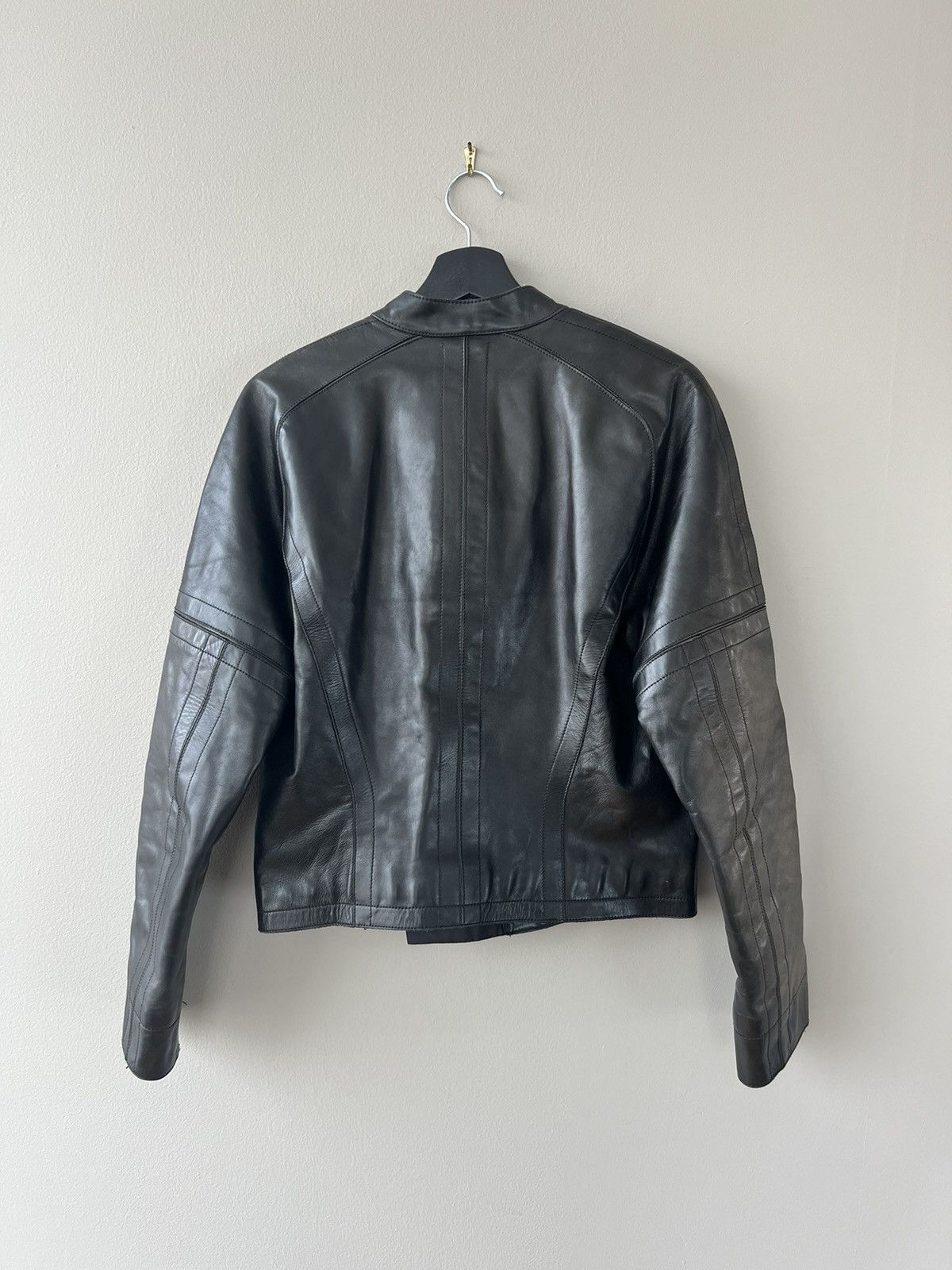 AW96 Bungee Leather Racer Jacket - 6