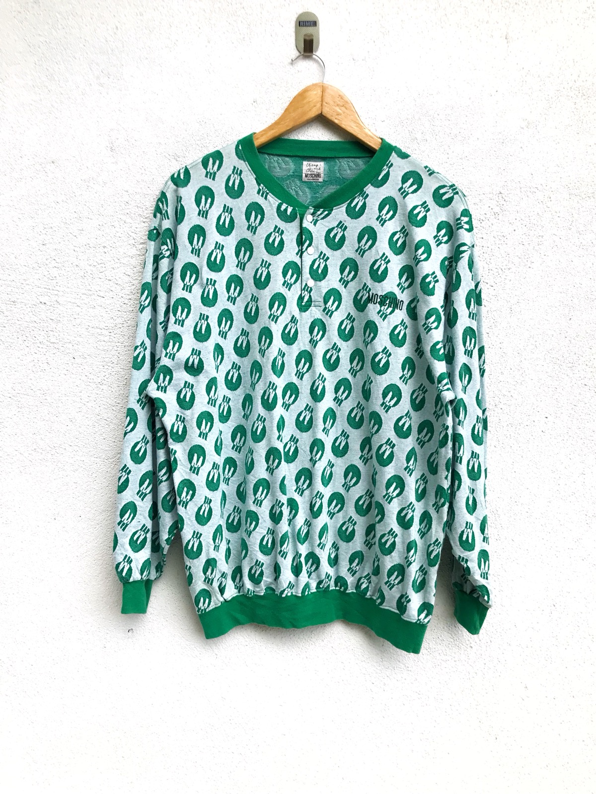 Mochino Cheap & Chic Fullprinted Polka dots Knit Sweatshirt - 4
