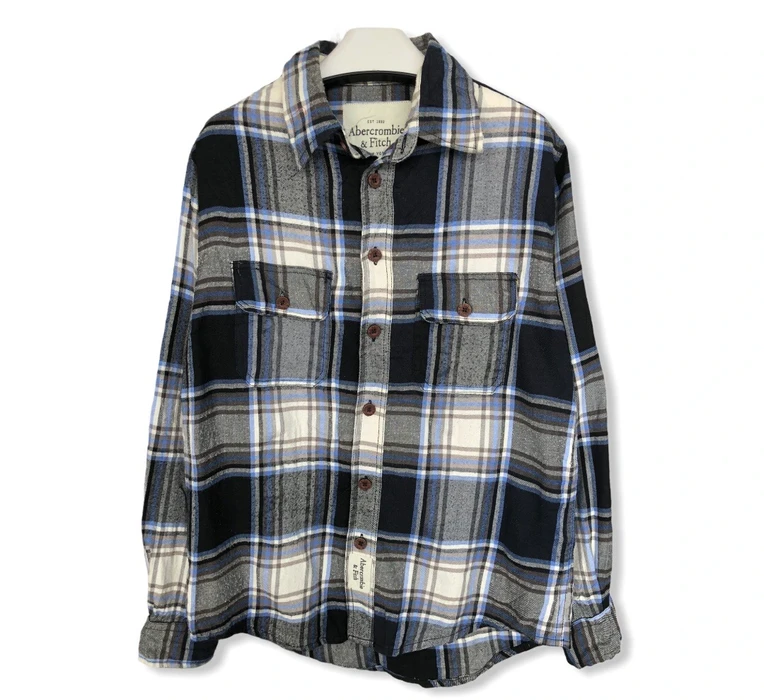 Abercrombie & Fitch - Abercrombie plaid tartan Flannel Shirt 👕 - 1