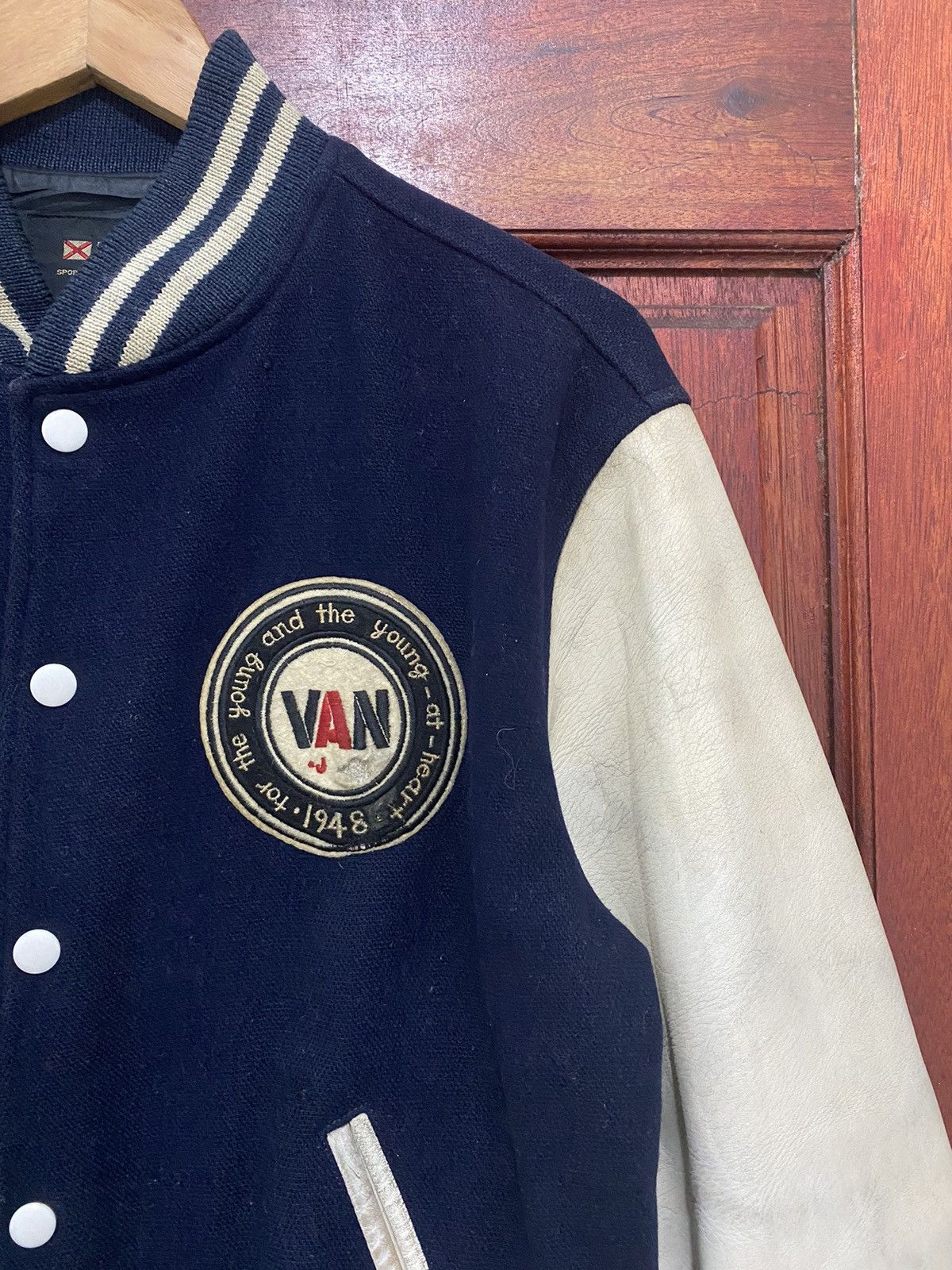 Vintage Varsity Jacket Van Jac Touch Down American Football - 4
