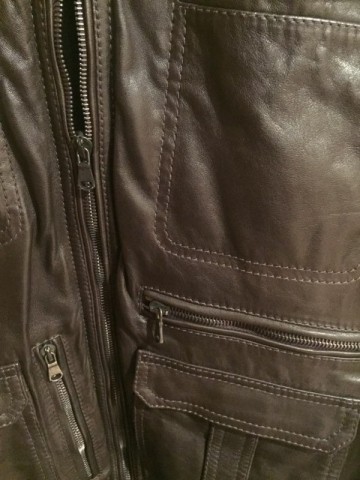 Chocolate Leather Jacket - 5