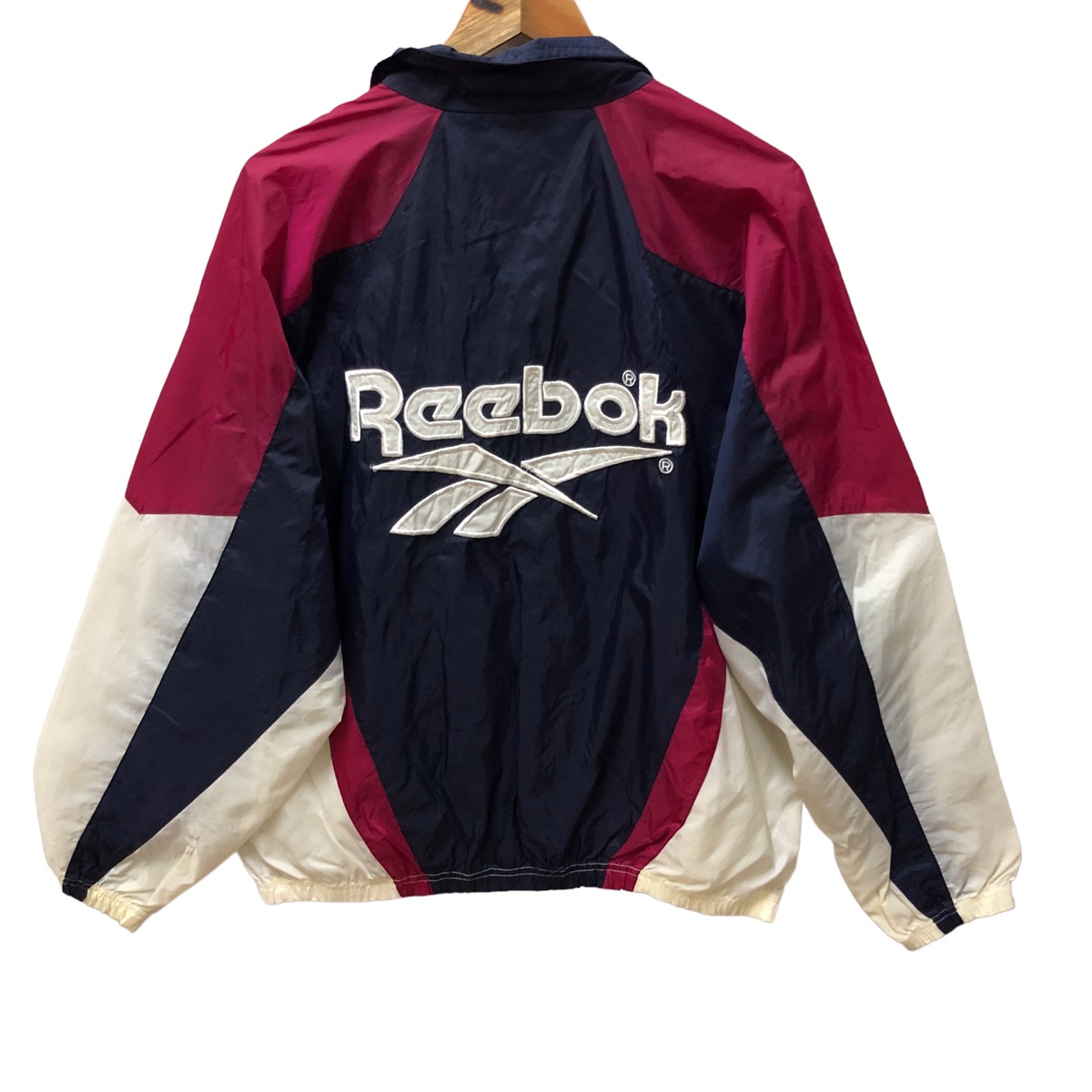 Vintage big logo reebok windbreaker - 1