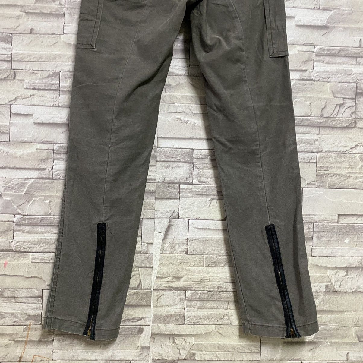 Japanese Brand ROSSO Cargo Flare Pants Zipper - 10