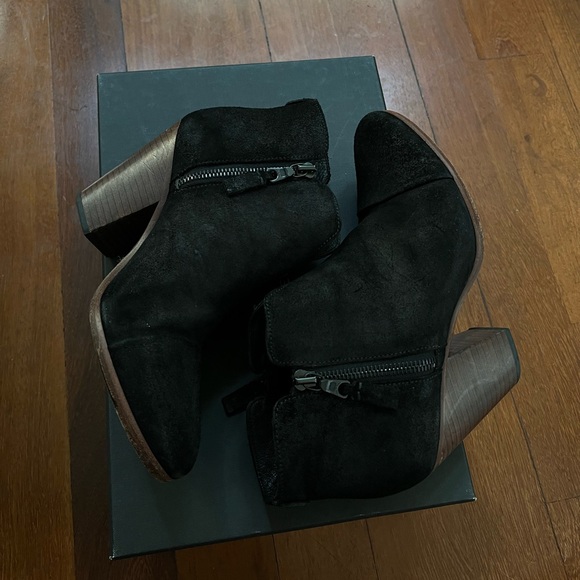 Rag & bone Margot ankle boots black suede western - 7