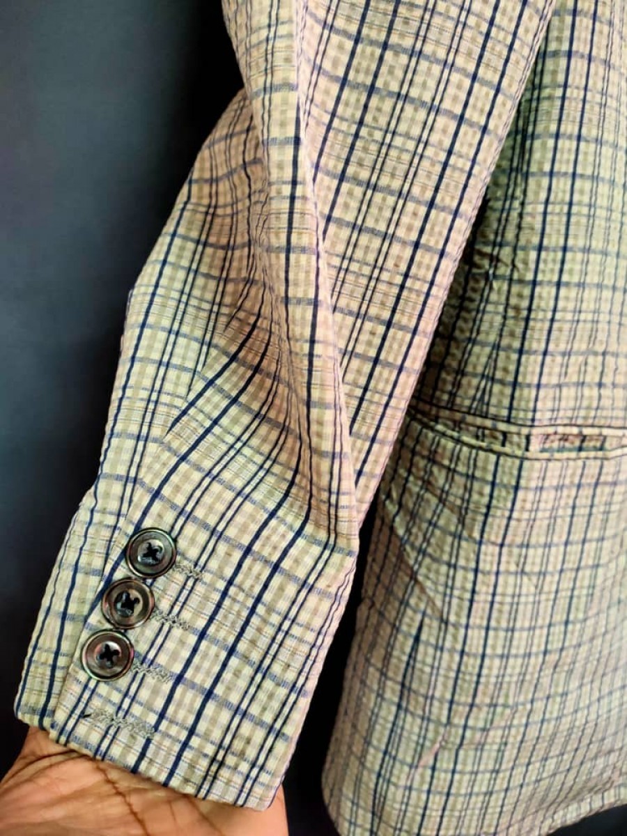 s Checkered Blazer - 5