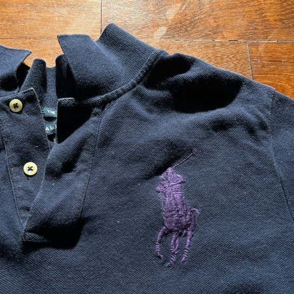 Ralph Lauren VTG Y2K Women’s Rugby Patch Polo Shirt - 4