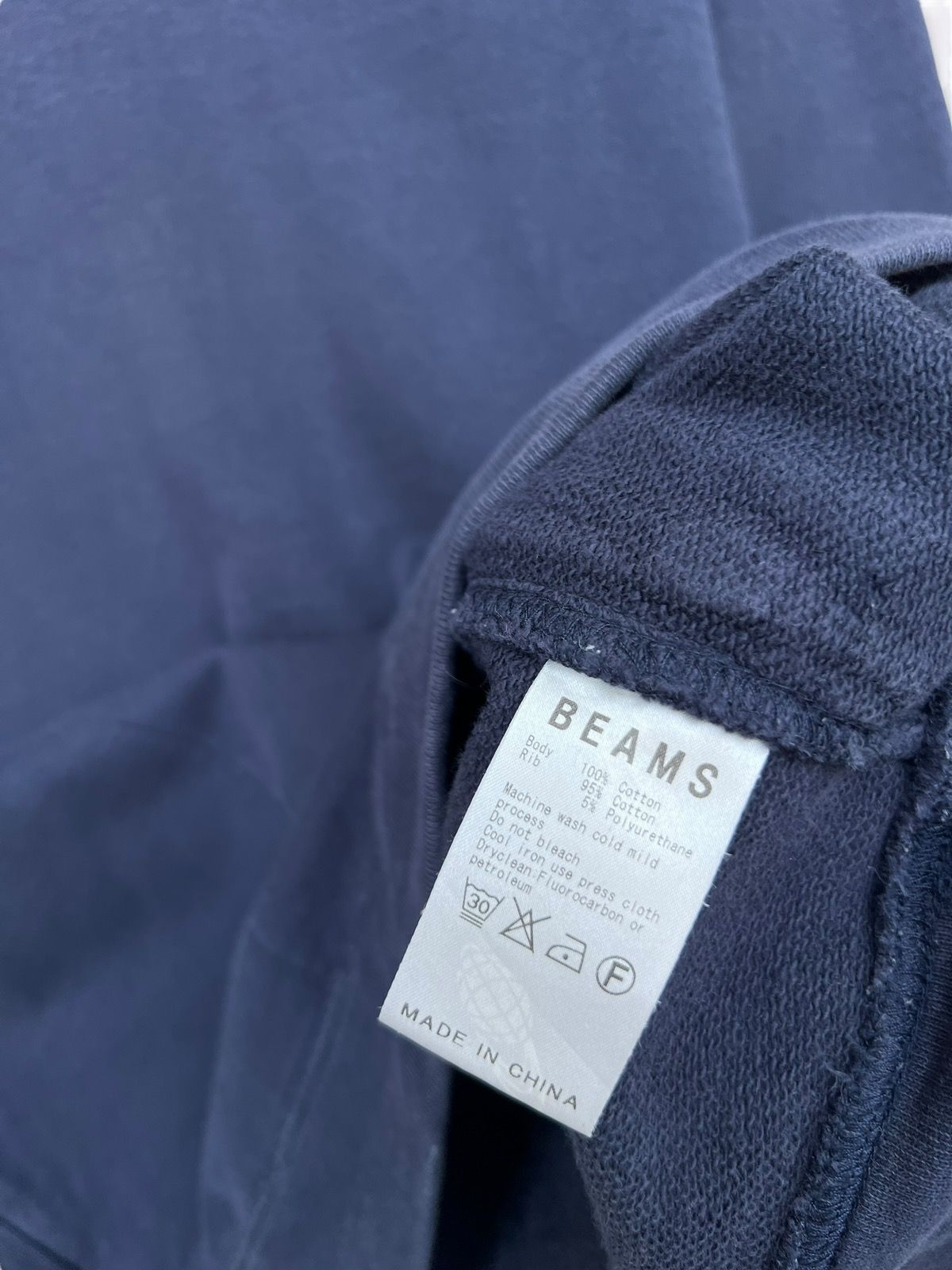 Vintage Beams Plus Japan Style Sweater Mock Neck Sweatshirt - 7