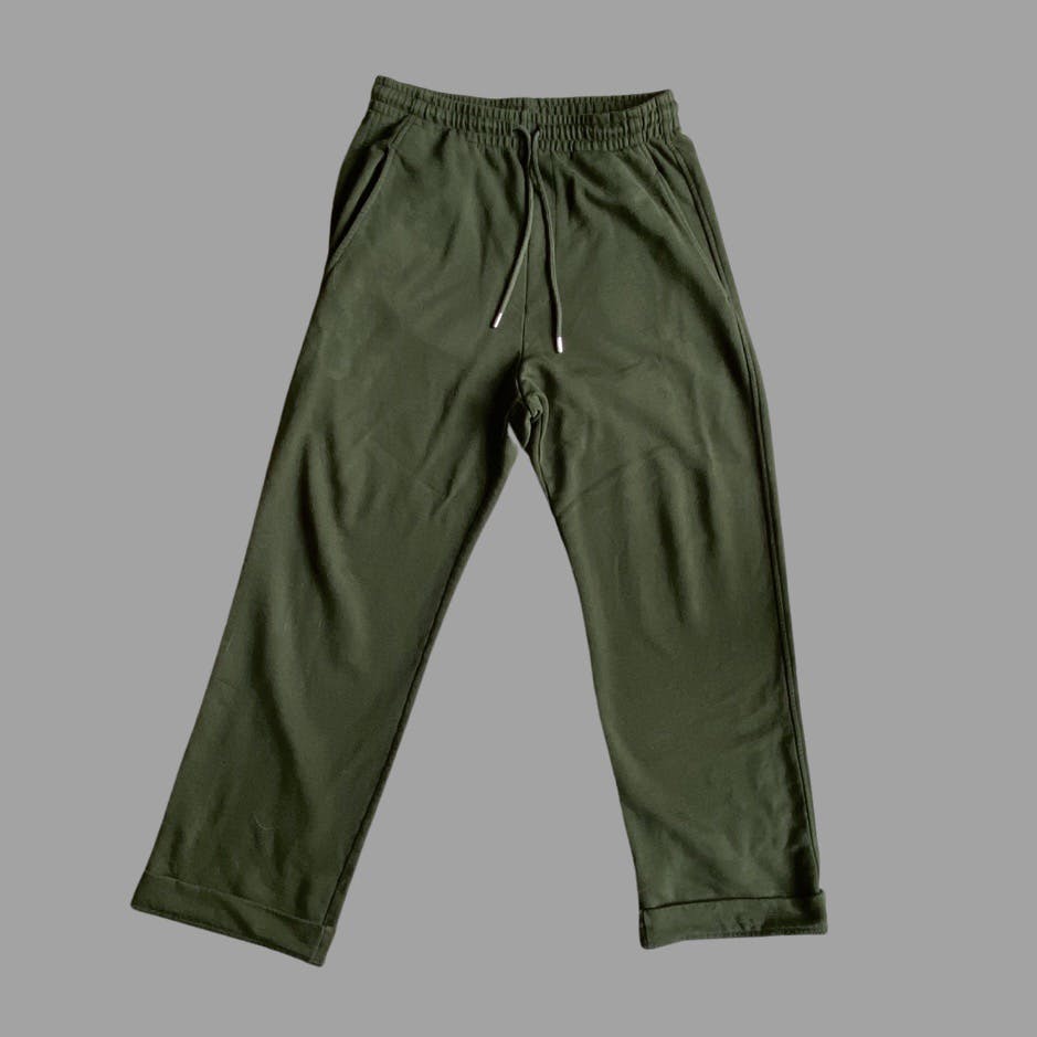 Dries Van Noten Green French Terry Lounge Pants - 4