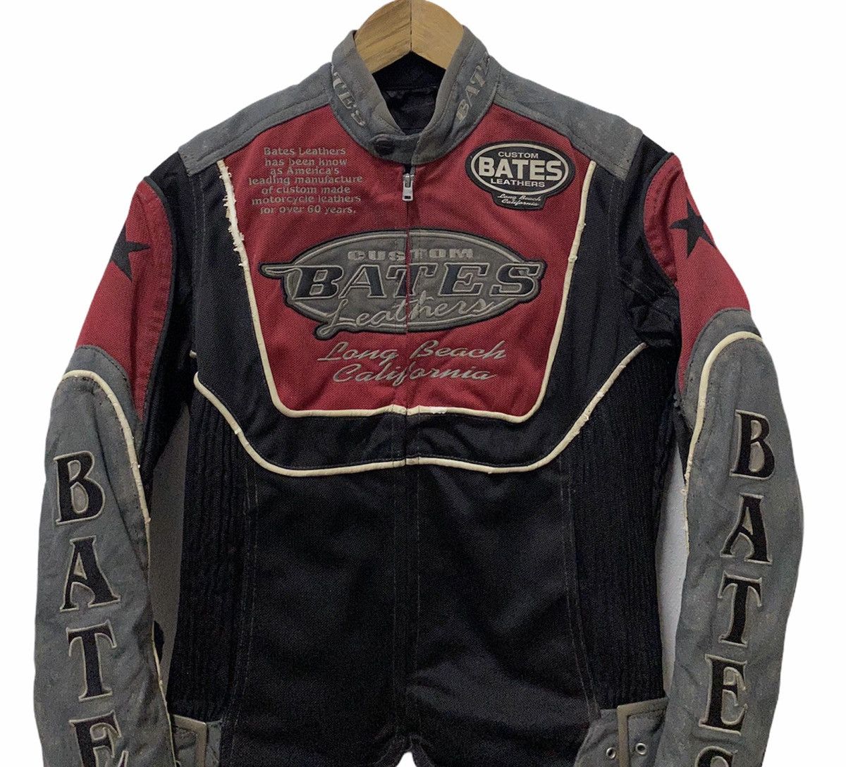 Sports Specialties - 🔥Bates Custom Leather Distressed Motorcycle Jacket - 6