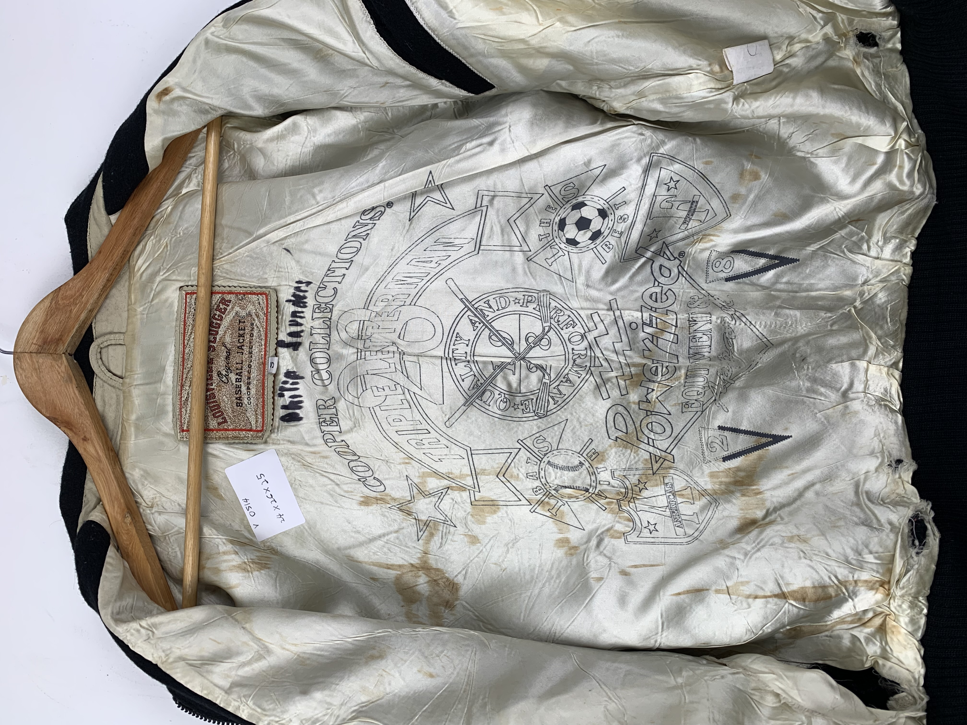 Vintage 1990s Louisville Slugger Baseball Leather Varsity Jacket