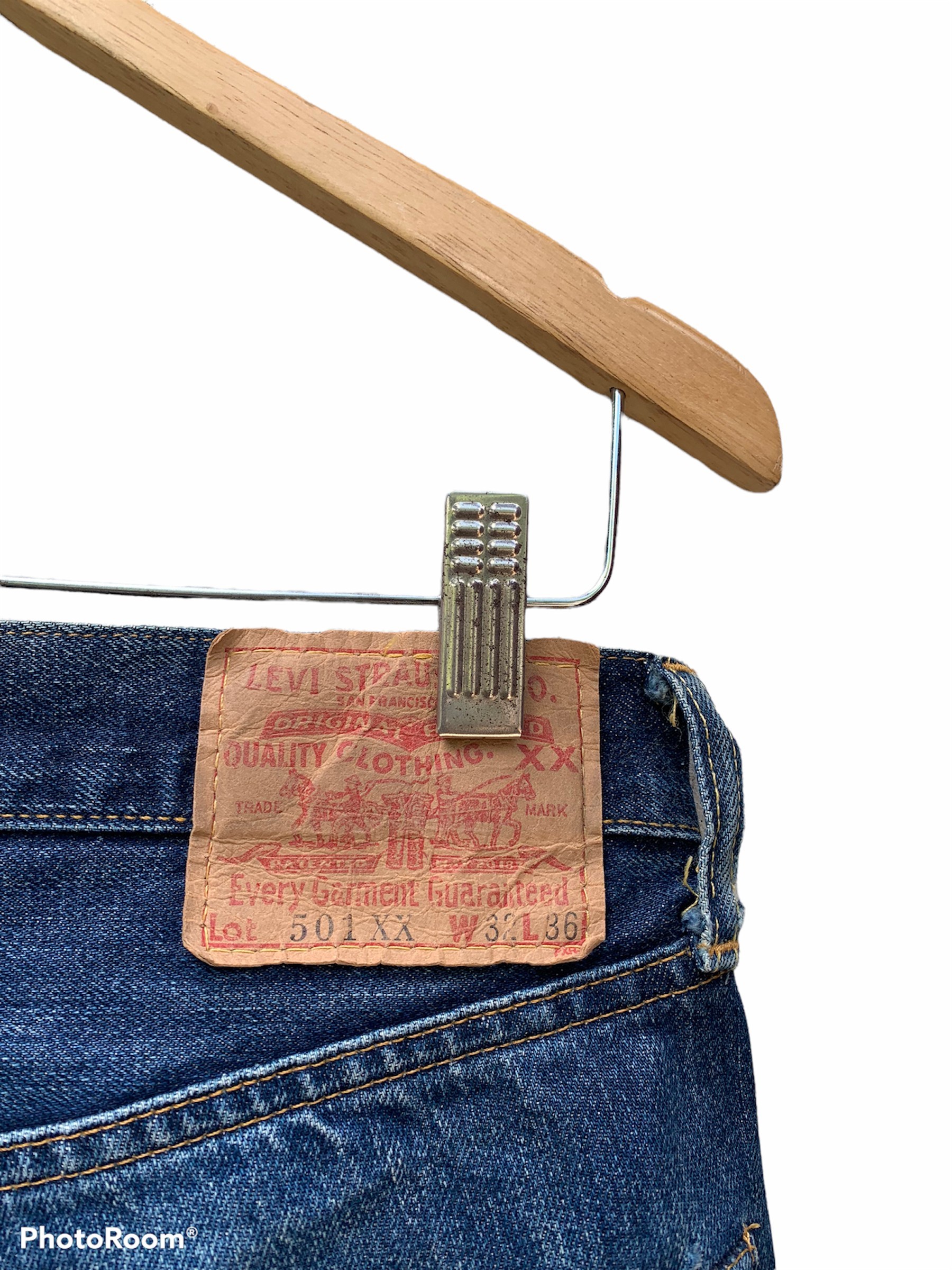 Vintage Levis 501 Big E 555 Button Jeans - 3