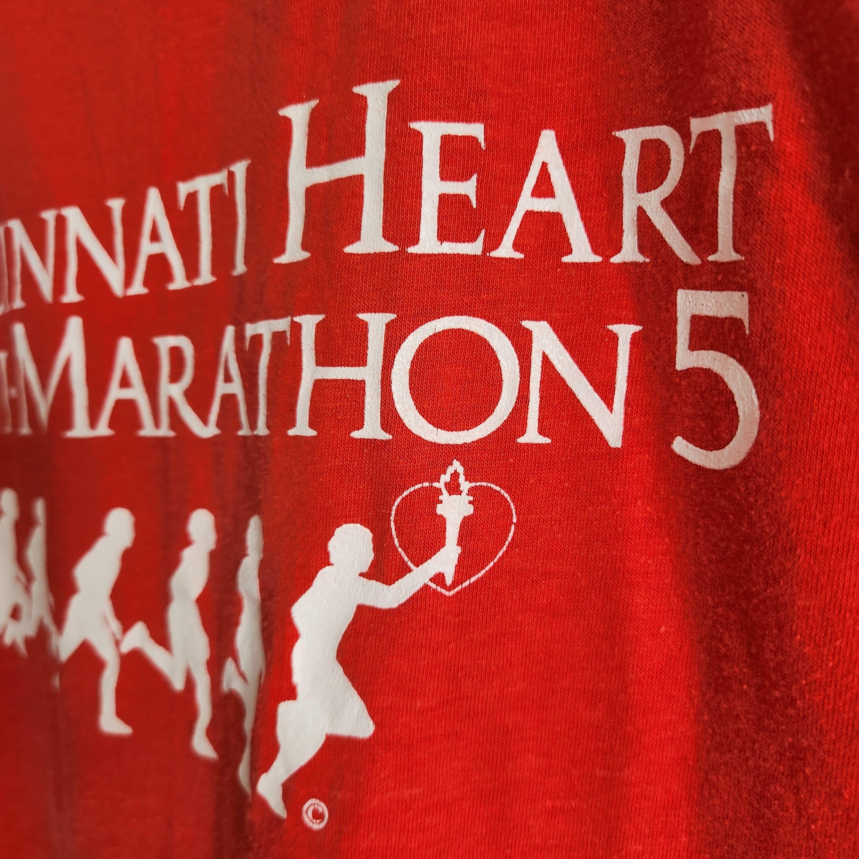 Vintage Cincinnati Heart Mini-Marathon TShirt 1980s - 9