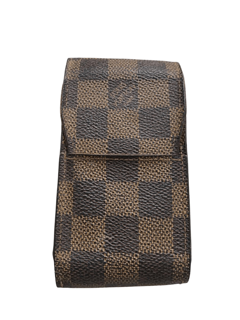 STEAL! Louis Vuitton Damier Ebene Cigarette Case LV Canvas - 1