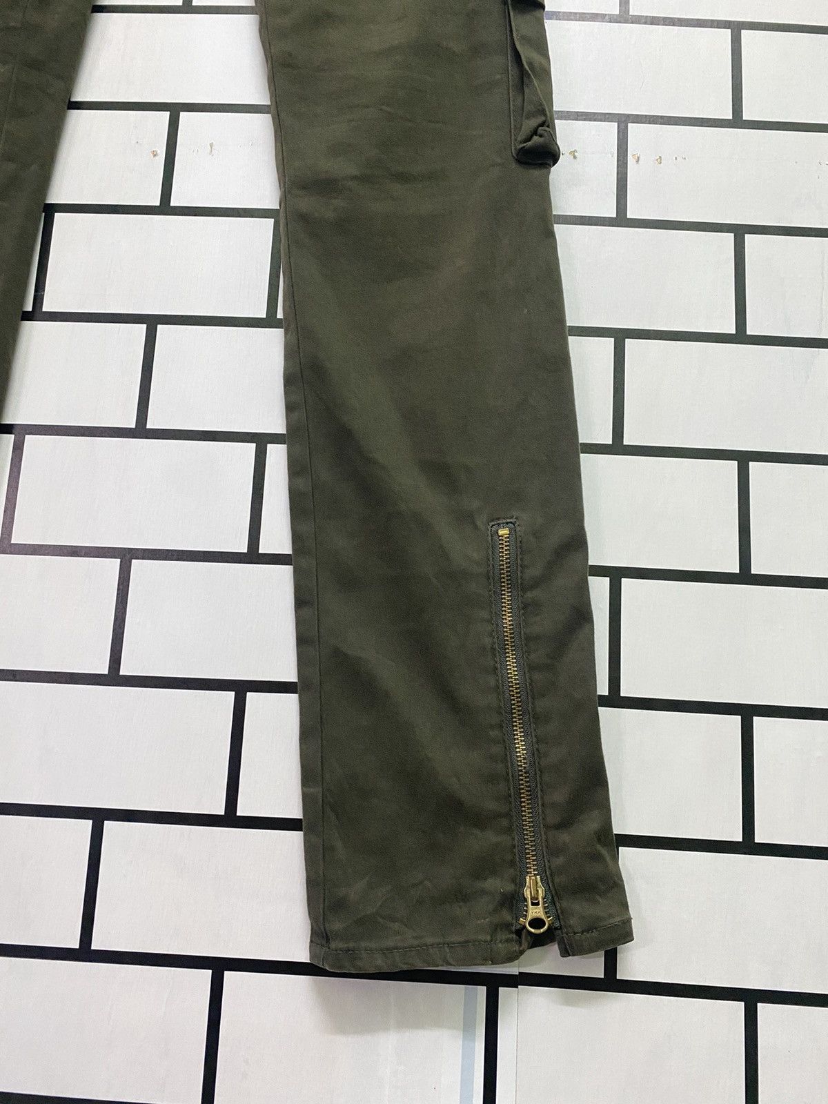 Japanese Brand - VAROSH Japan Low Rise Green Tactical Cargo Trousers - 14