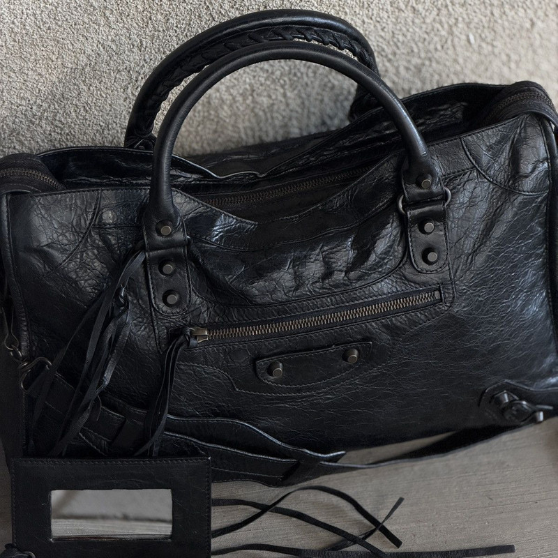 S/S 2012 Le City Lambskin Leather Motorcycle City Bag - 1
