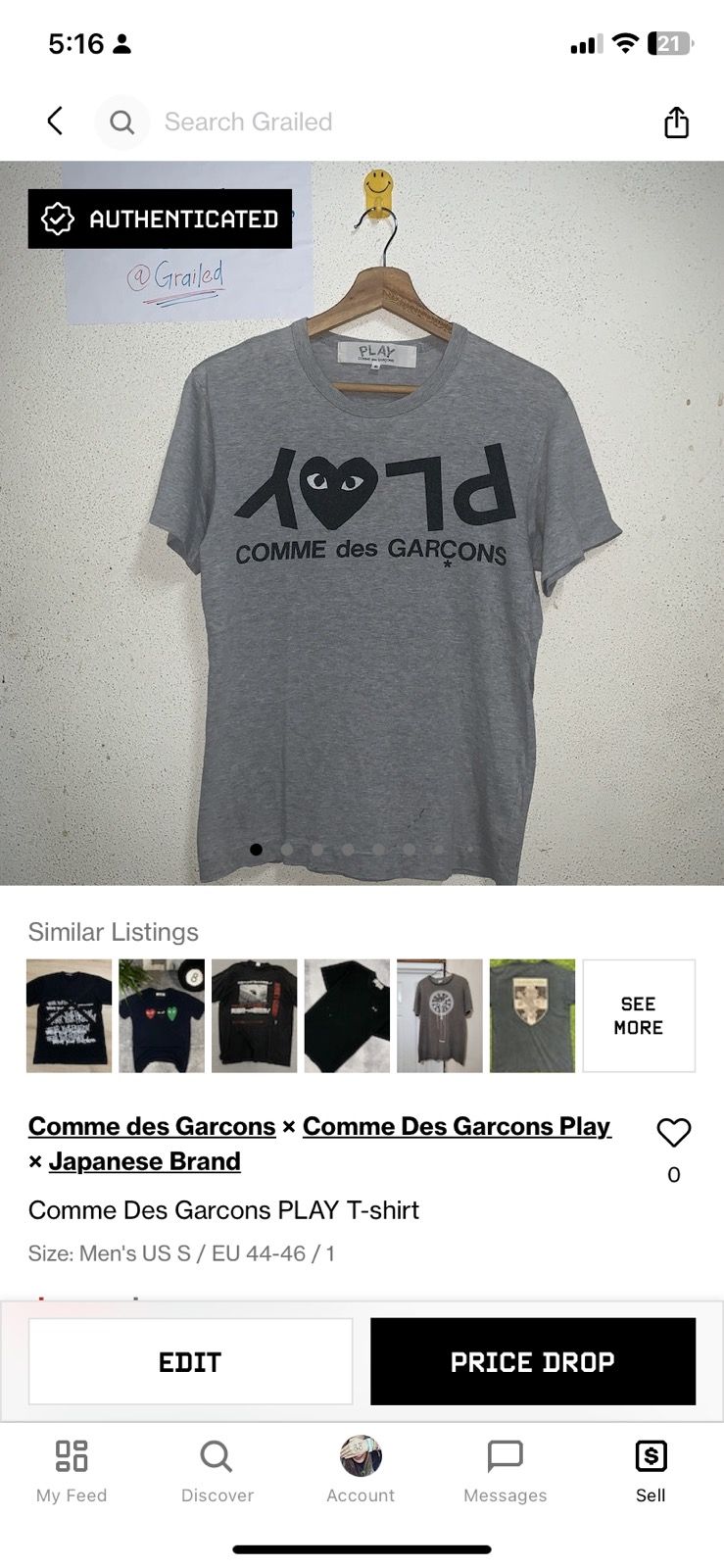 Comme Des Garcons PLAY T-shirt - 17