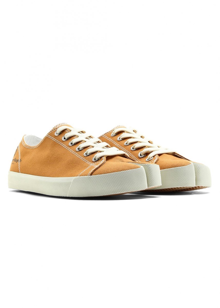 Tabi Canvas Sneakers Shoes Tan/Brown - 1