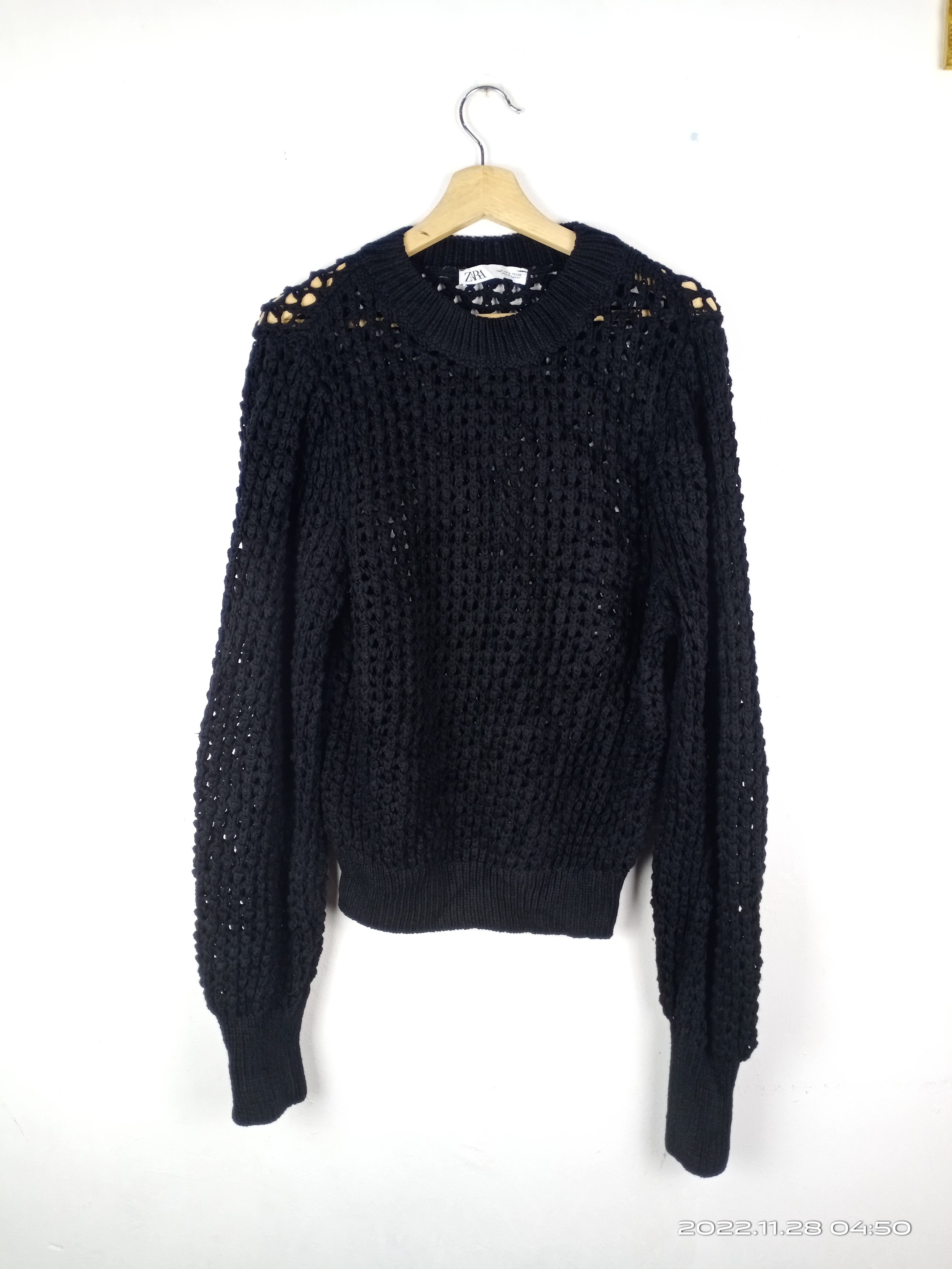 Zara - 💥RARE💥Zara Cable Knit Sweatshirt Nice Design - 1