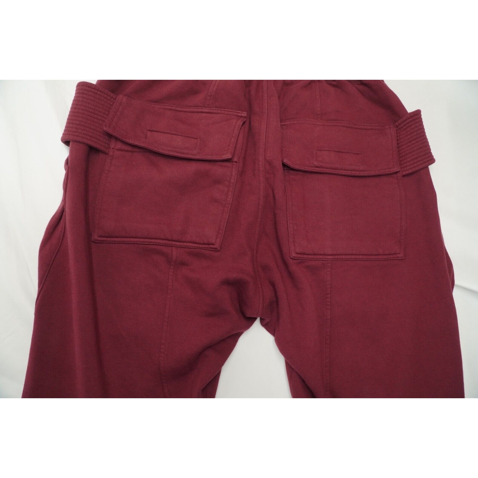 Rick Creatch Cargo Cropped Sweatpant Bruise Red FW20 - 11