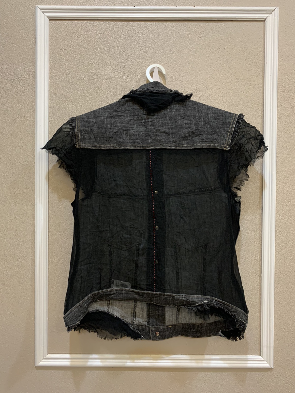 Vintage - RARE 🔥 Ritsuko shirahama black denim vest - 2