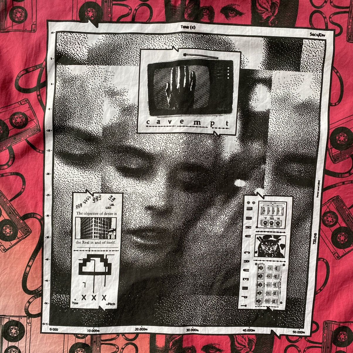 Cav Empt Pink Dye Cassette Tape Oversize Shirt - 4