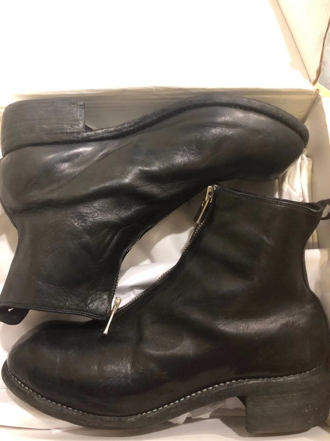 Guidi PL1 Horse Full Grain Front Zip Ankle Boots - 3