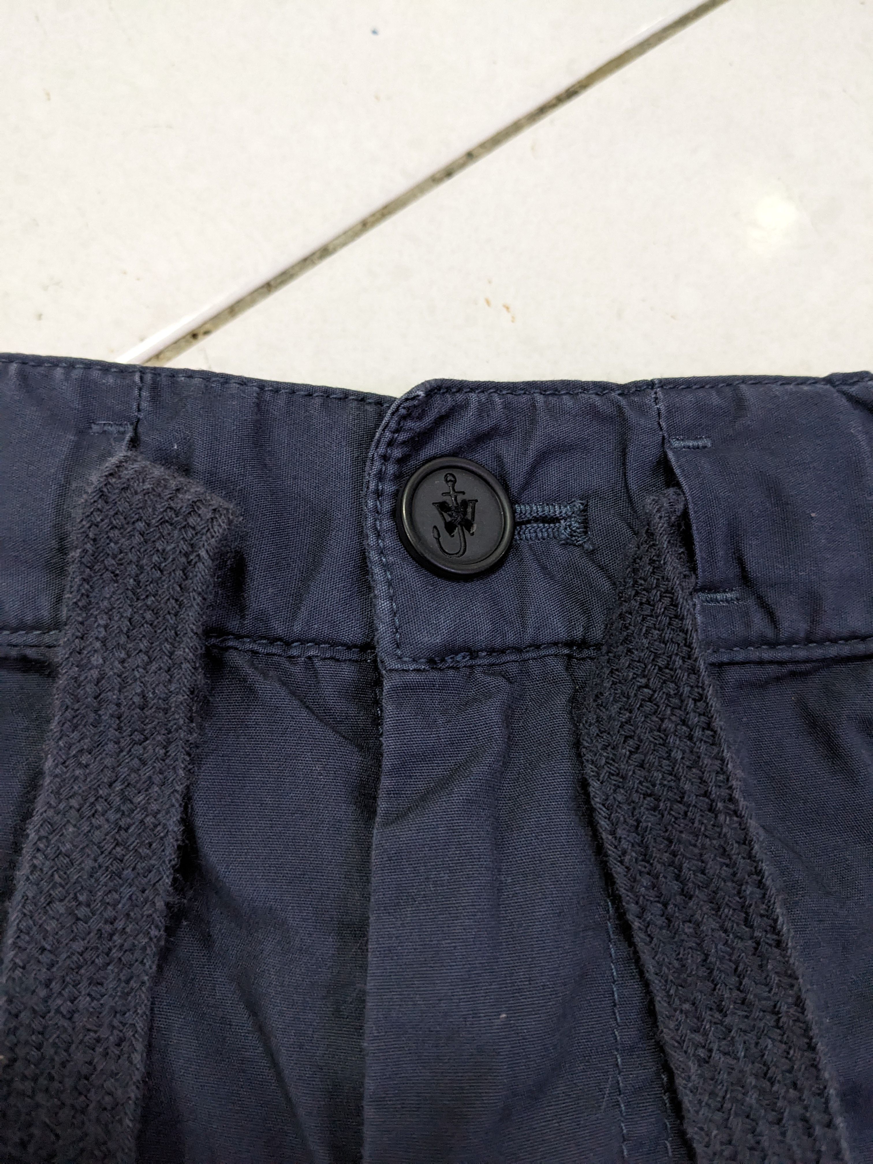 Uniqlo JW Anderson Casual Pants Drawstring Navy Blue - 4