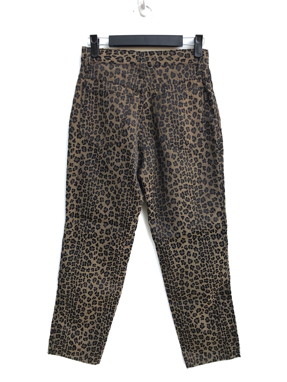 Authentic Fendi Leopard Print Trousers Pants - 3
