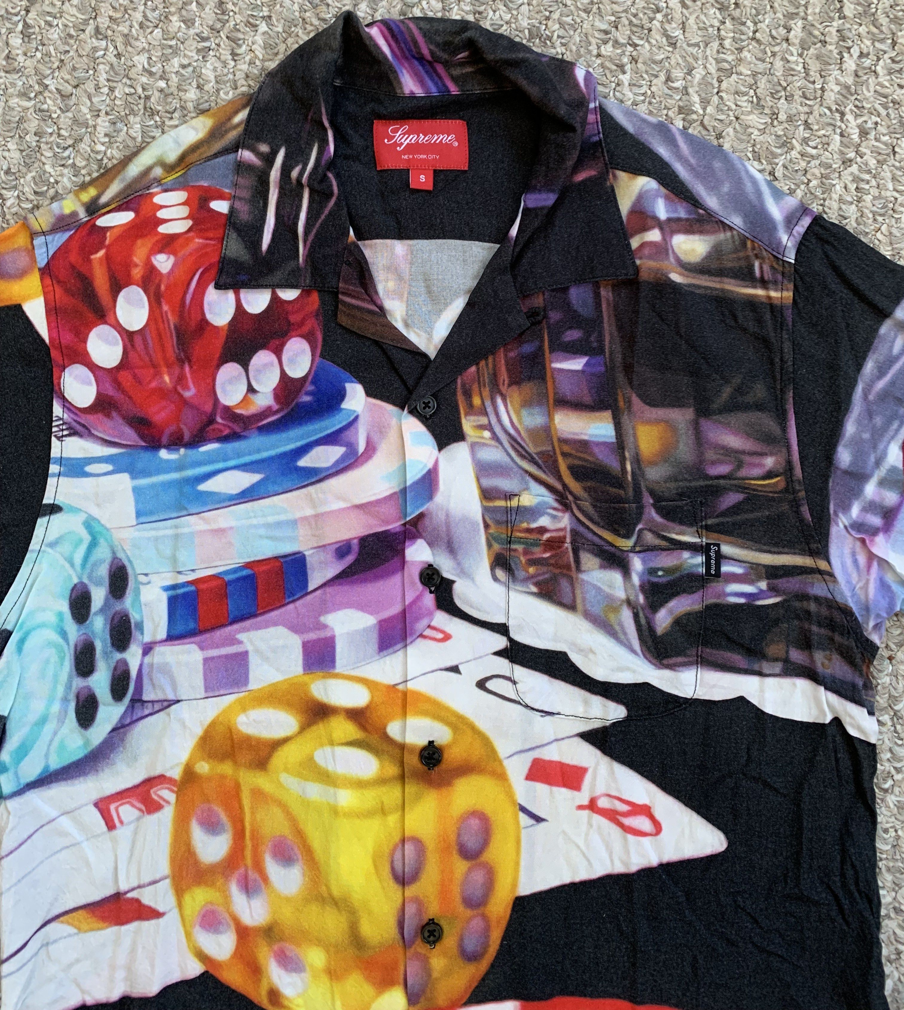 F/W 2018 Supreme Casino Rayon Shirt size small - 2