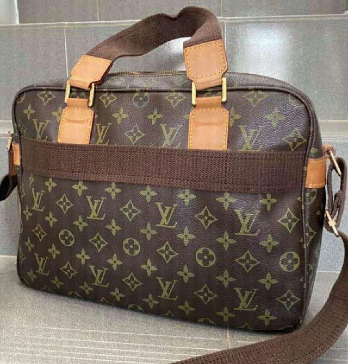 $1350 Sac Bosphore monogram canvas messenger bag - 2