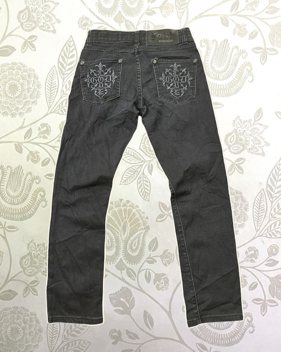 Archival Clothing - Faith Connexion Black Denim Jeans Made In Japan - 1