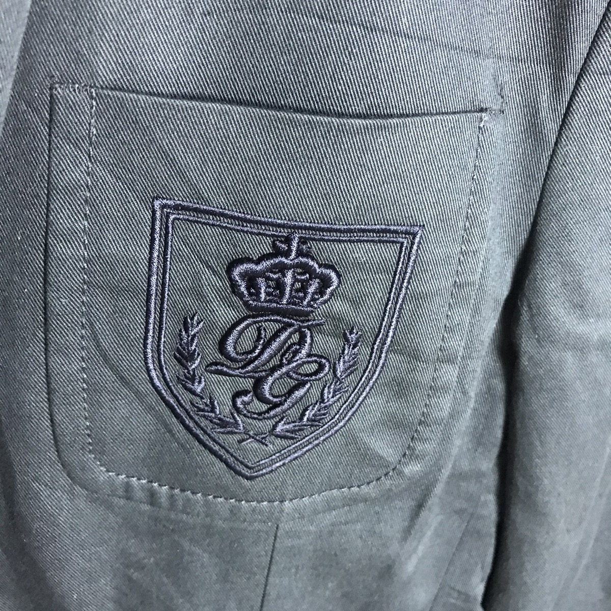 Dolce & gabbana embroid logo cotton blazer - 4