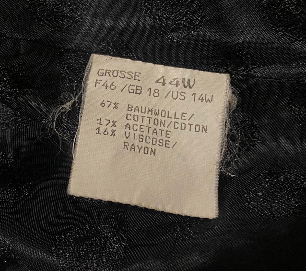 Givenchy En Plus Paris Vintage Vest Viscous Velvet Size 44 - 9