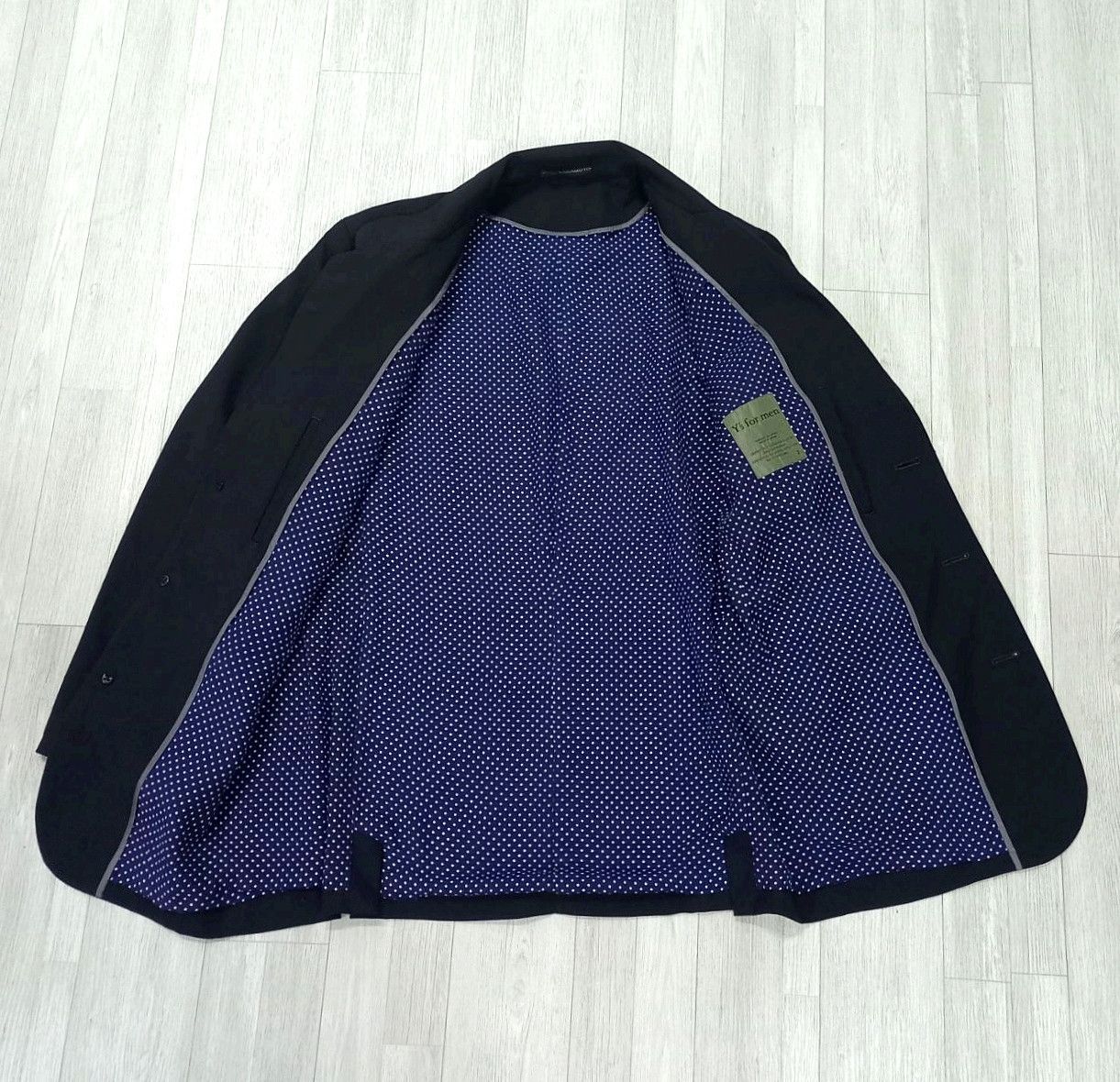 Vtg YOHJI YAMAMOTO Single Breasted 3 Buttons Blazer Jacket - 11