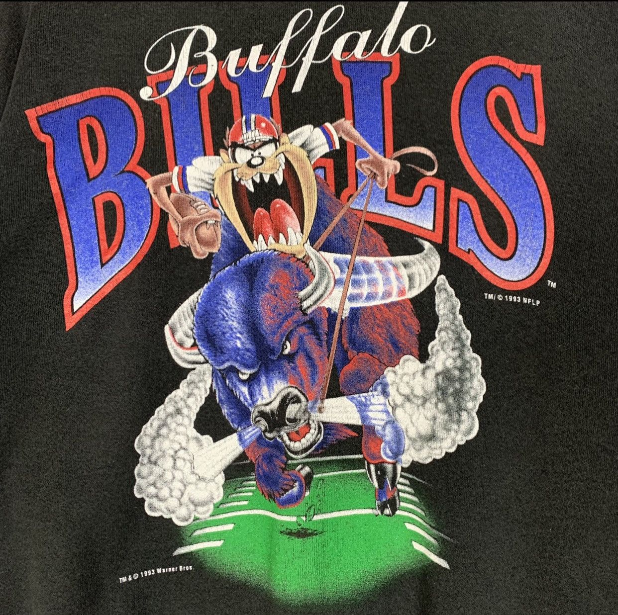 Vintage Buffalo Bills Tazmania NFL 93 Sweatshirt Size XL - 3