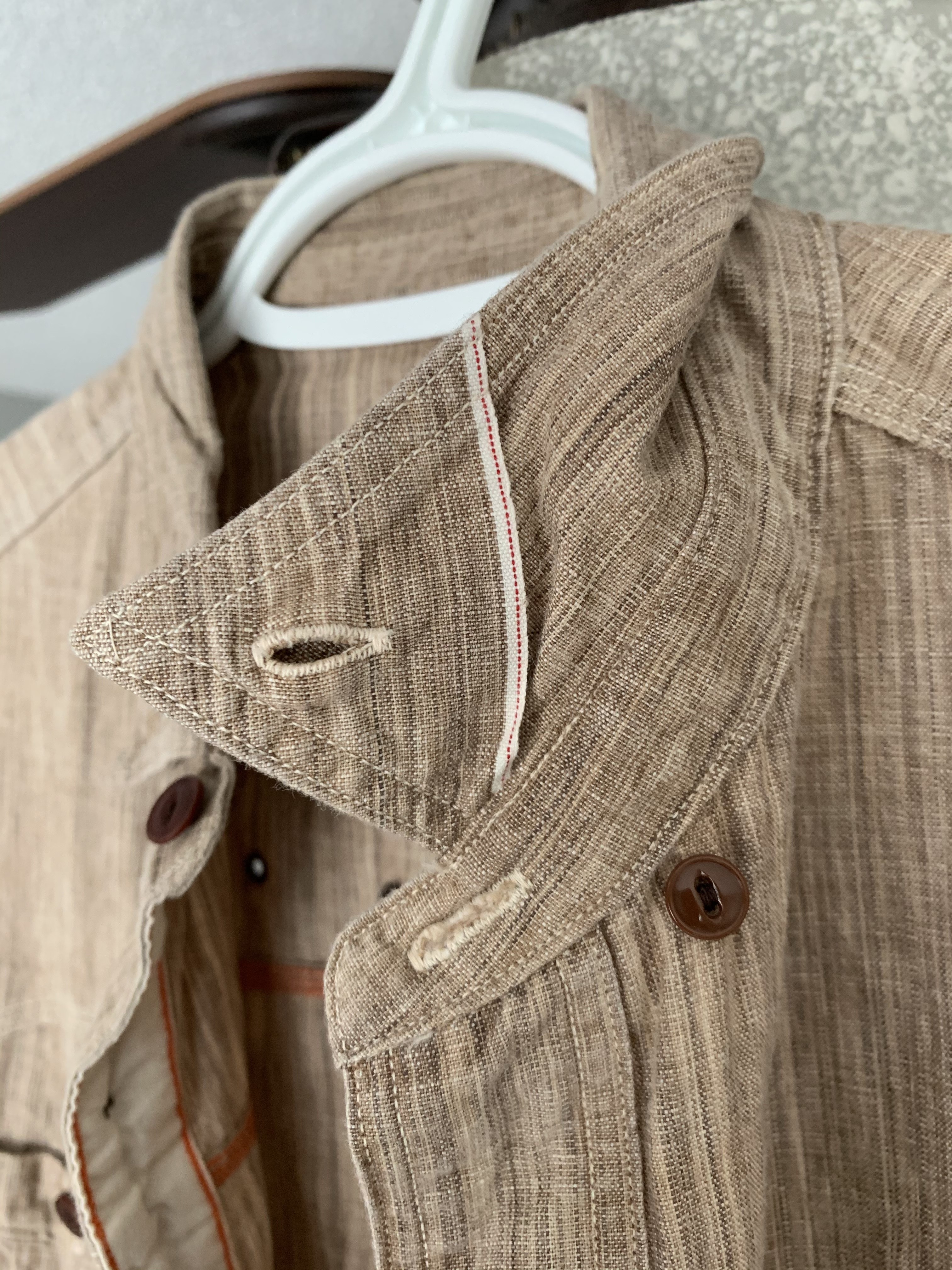 Sunny Sports - Chambray Work Shirt, tan/brown - 2
