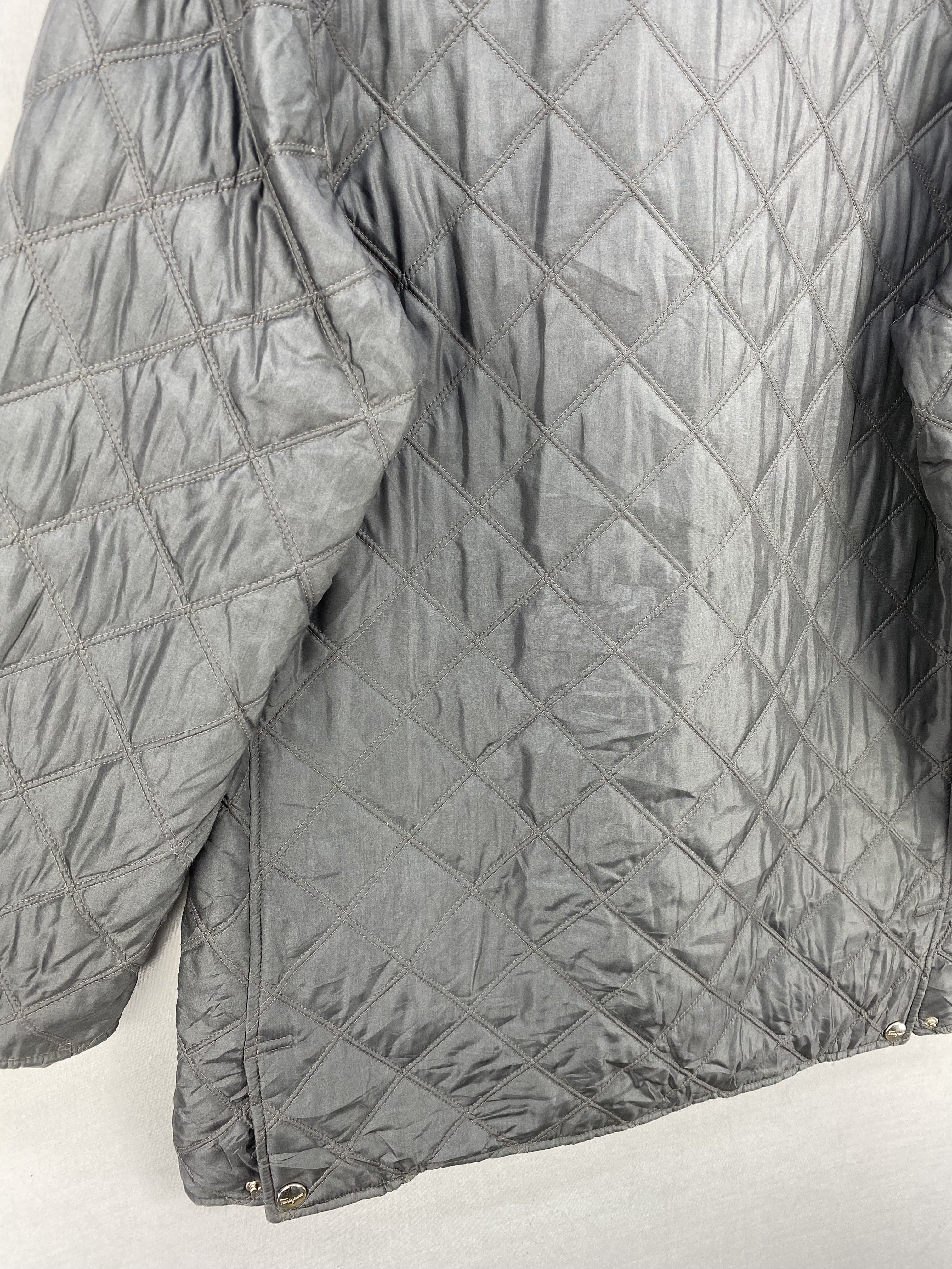 Salvatore Ferragamo Quilted Nylon Snap Button Jacket - 6