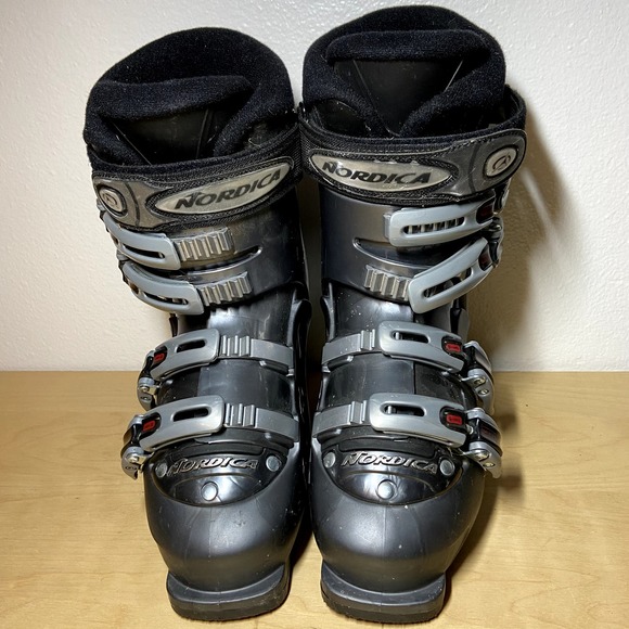 Nordica B9W Ski Boots Mondo 4 Micro Adjust Alu Buckles Black 240/245 - 3