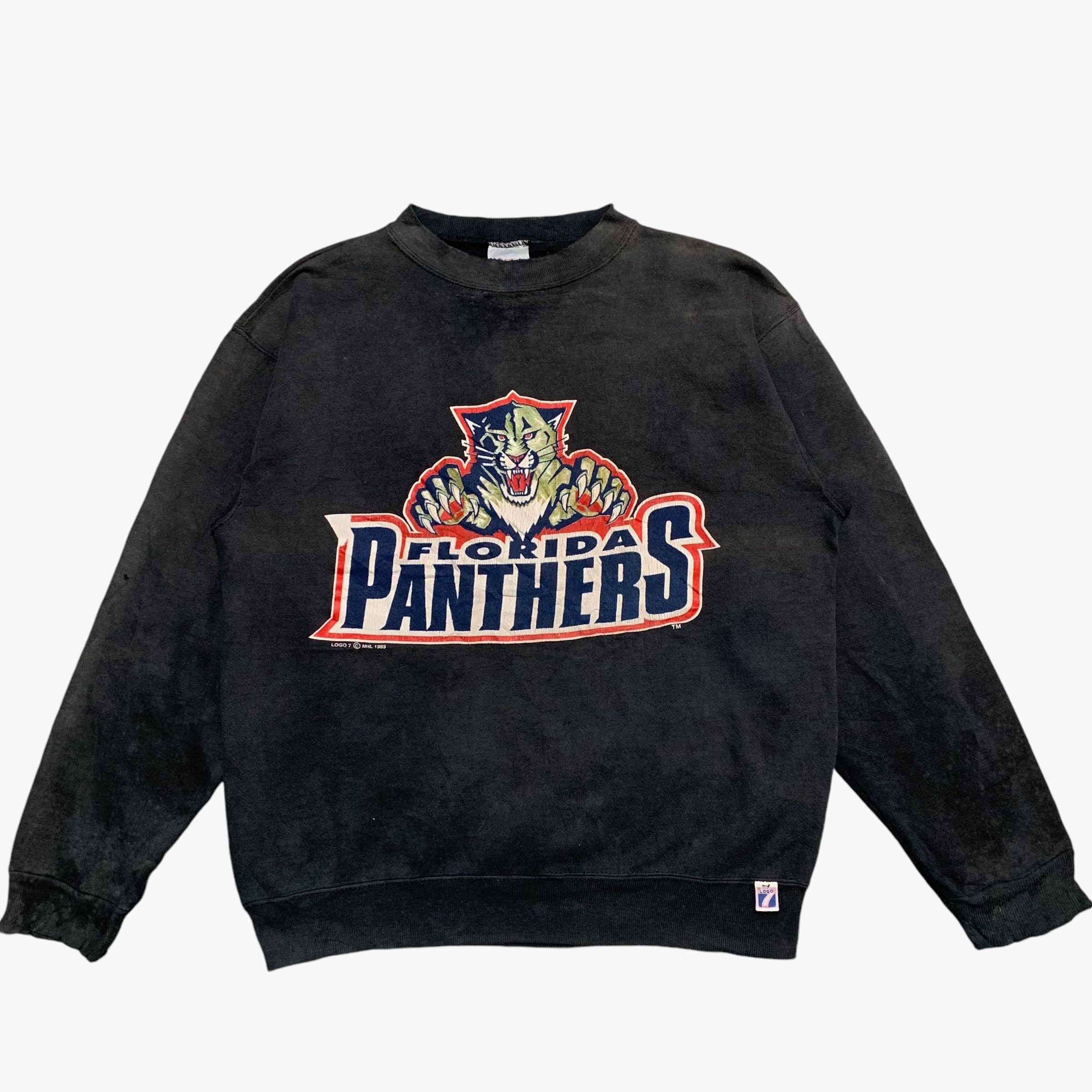 Logo 7 - Vintage 90s NHL Florida Panthers Sweatshirt - 1