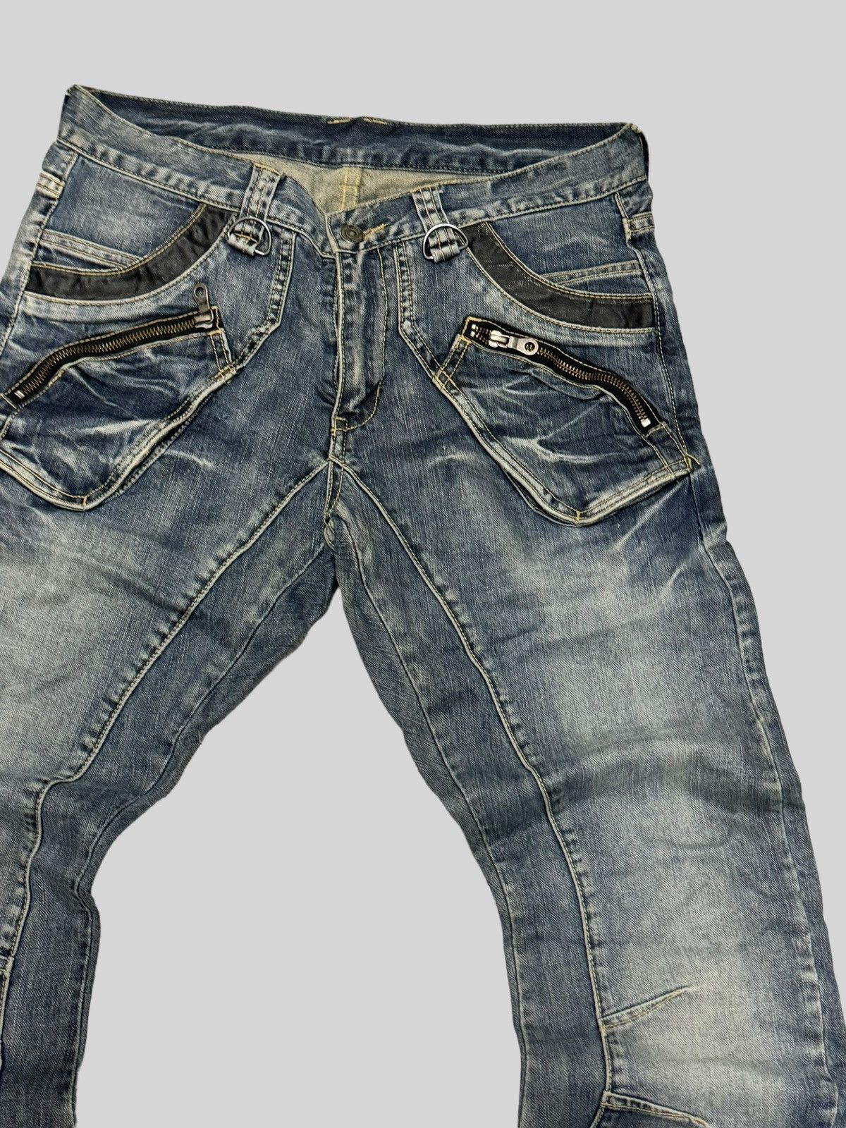 If Six Was Nine - PPFM JCURVE LEG 3D POCKET ZIPPER DENIM JEANS - 5