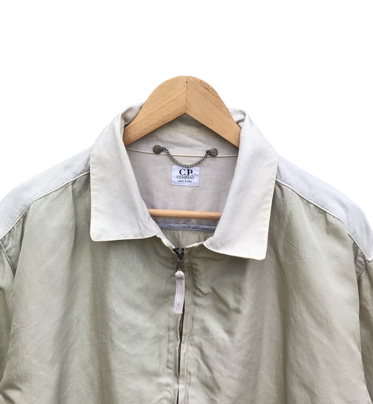 Massimo Osti - Vintage CP Company 90s nylon+Canvas zipper jacket - 5