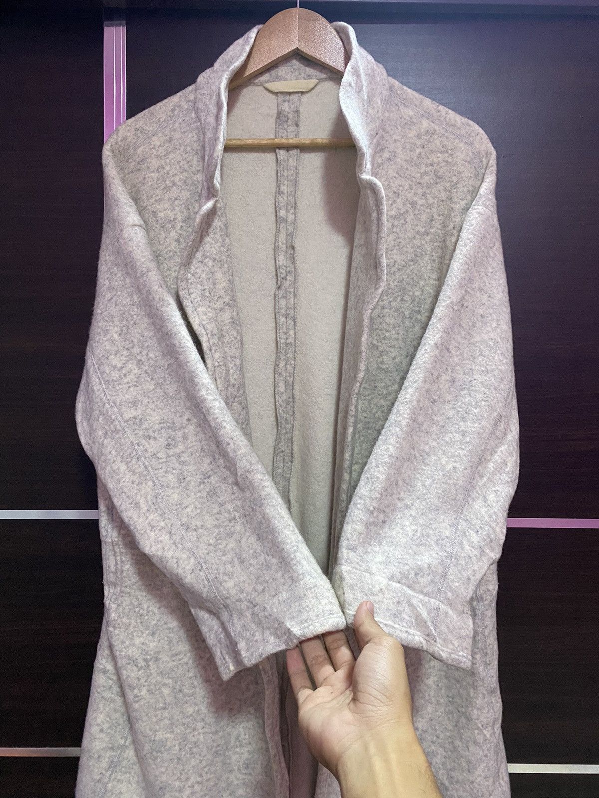 45Rpm Wool Buttonless Cardigan Nice Design Made Japan - 4