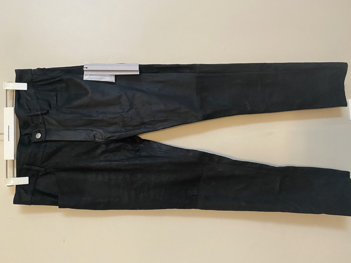 SS21 textured leather tyrone jeans - 1