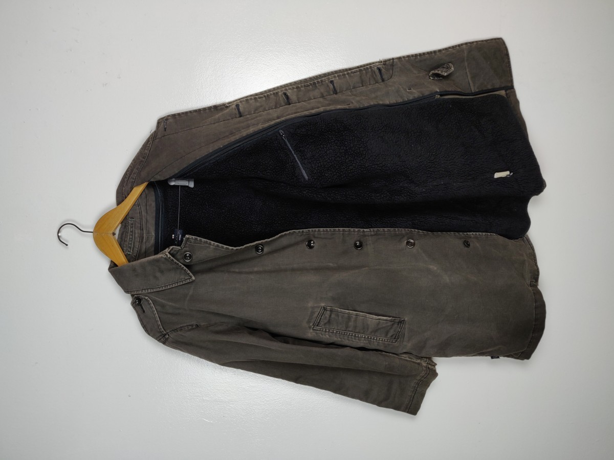 Heavy Coat Denim Style Parka Outerwear Jacket Tops - 9