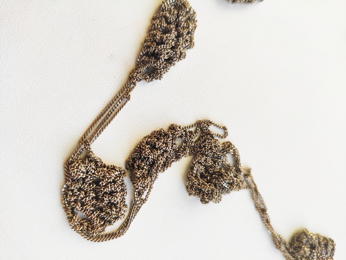 Jewelry - Arielle de Pinto Spaced Bead & Knot Necklace Sea Palladium - 3